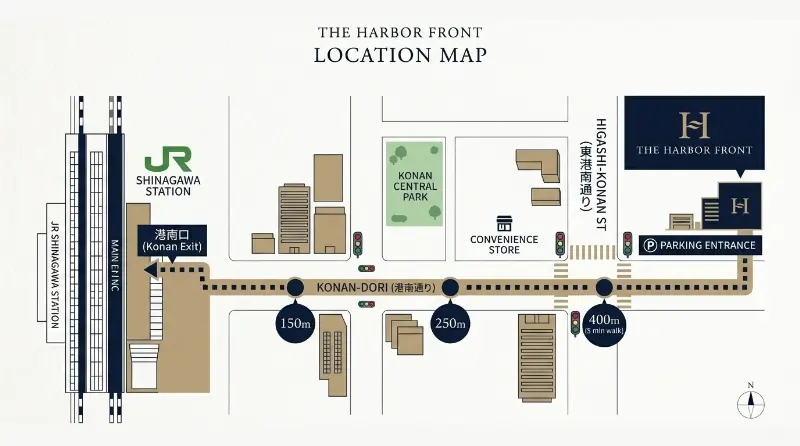 THE HARBOR FRONT Access Map